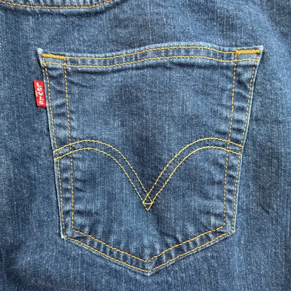 Levis‎ 501 Original Fit Mens 34x30 Dark Wash Blue Straight Leg Button Fly Jeans